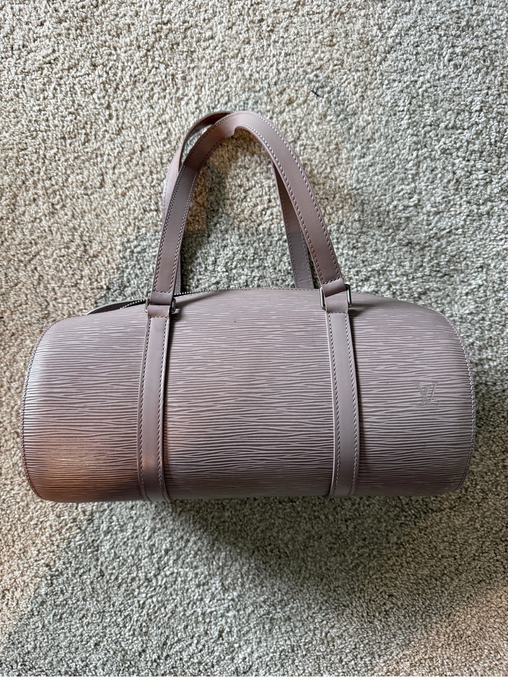 Louis Vuitton Lilac Epi Leather Soufflot bag AUTHENTIC